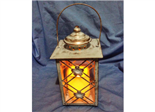candles metal lantern